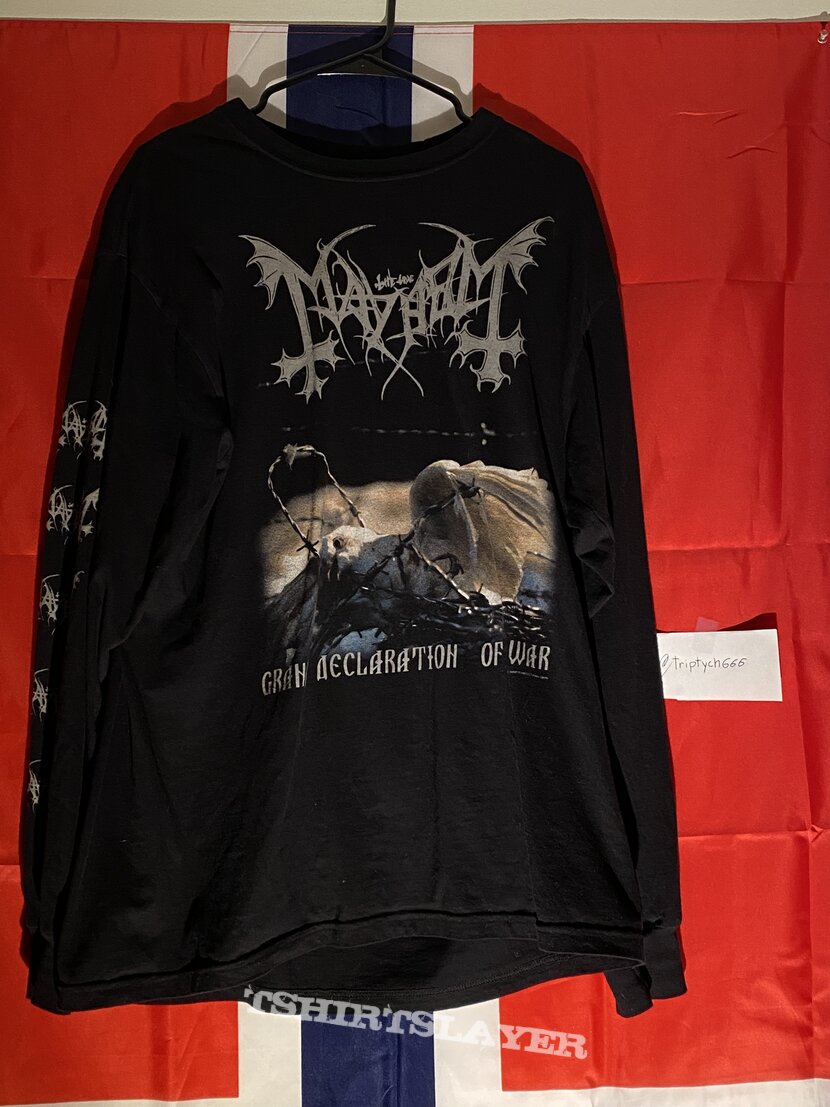 Mayhem Grand Declaration of War longsleeve | TShirtSlayer TShirt and  BattleJacket Gallery