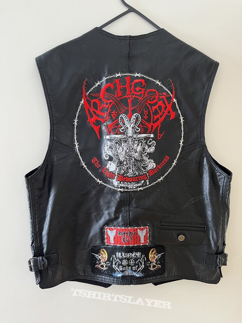 Blasphemy War metal vest for a new home 