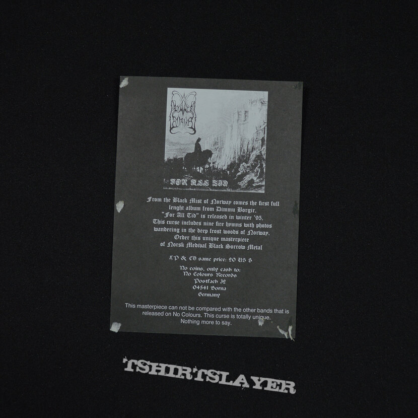 DIMMU BORGIR - For all Tid - Flyer
