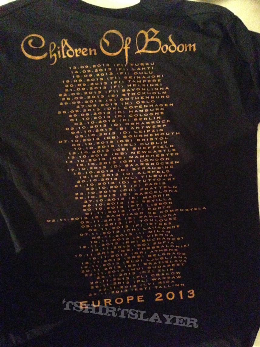Children Of Bodom 2013 tourshirt