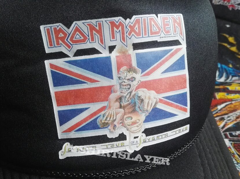 Iron Maiden Seventh Tour Trucker Cap | TShirtSlayer TShirt and ...