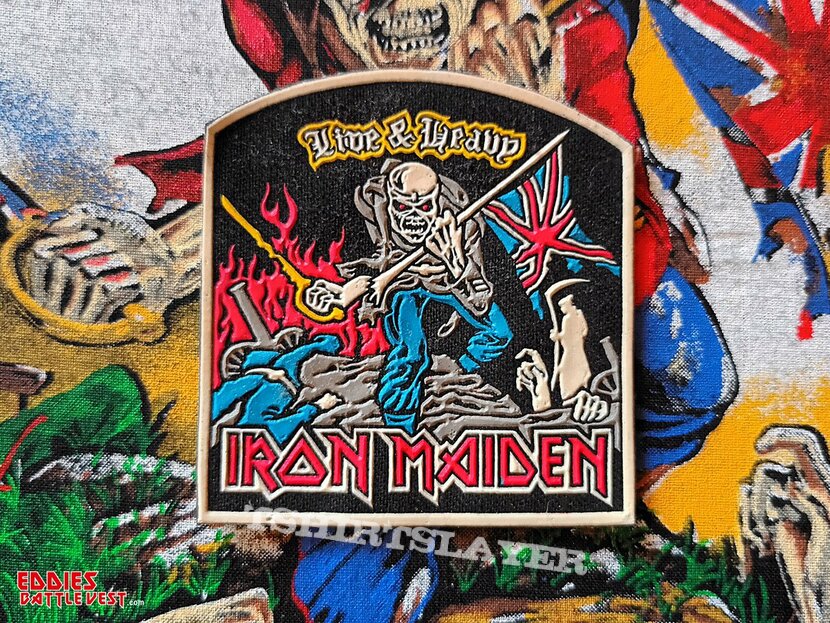 Iron Maiden &#039;The Trooper Live &amp; Heavy&#039; Rubber Patch