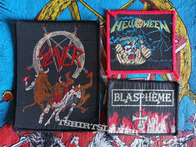 Blasphème, Helloween and Slayer Official Patches