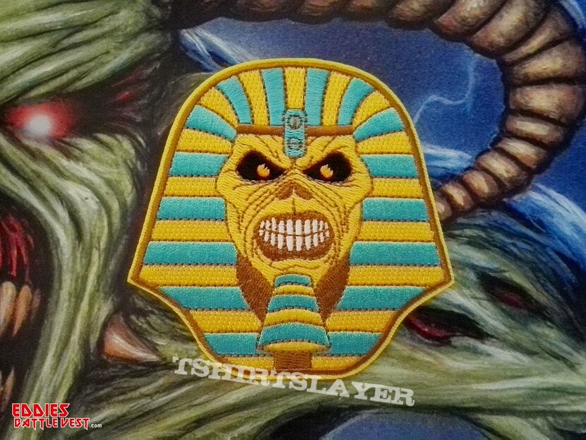 Iron Maiden &#039;Pharaoh Eddie&#039; Embroidered Patch Metal Hammer Edition