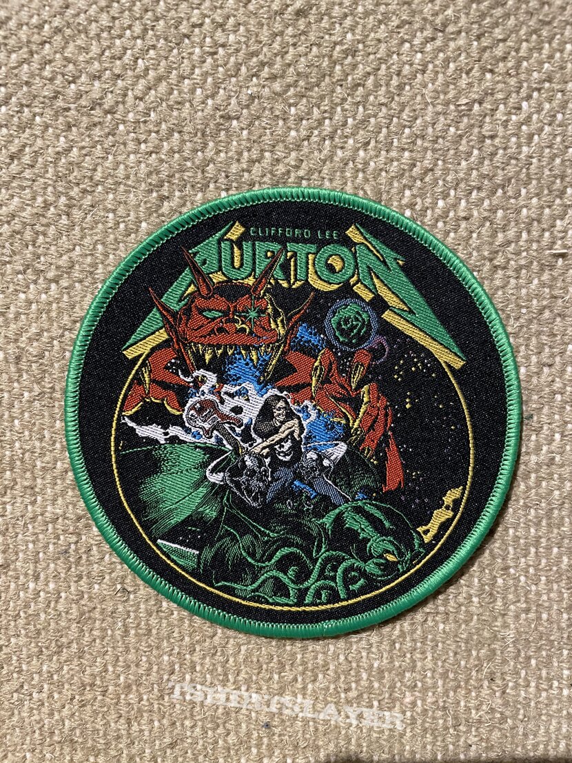 Cliff Burton - Bass Warrior patch (green) | TShirtSlayer TShirt and  BattleJacket Gallery