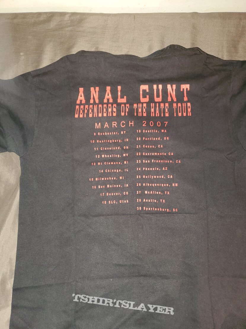 Anal Cunt defenders of the hate tour 