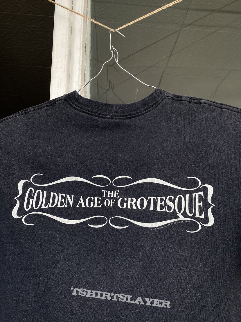 Marilyn Manson T-shirt 2003 - The Golden age of Grotesque Marilyn Manson T-shirt 2003 - The Golden age of Grotesque