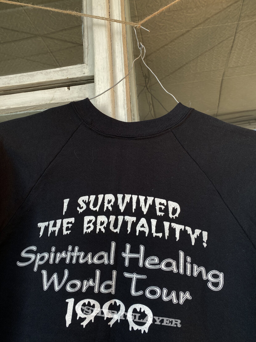 Death 1990 tour sweatshirt Spiritual Healing Death 1990 tour sweatshirt Spiritual Healing