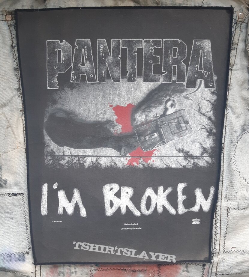 Pantera  - I&#039;m Broken (Rat Trap) backpatch