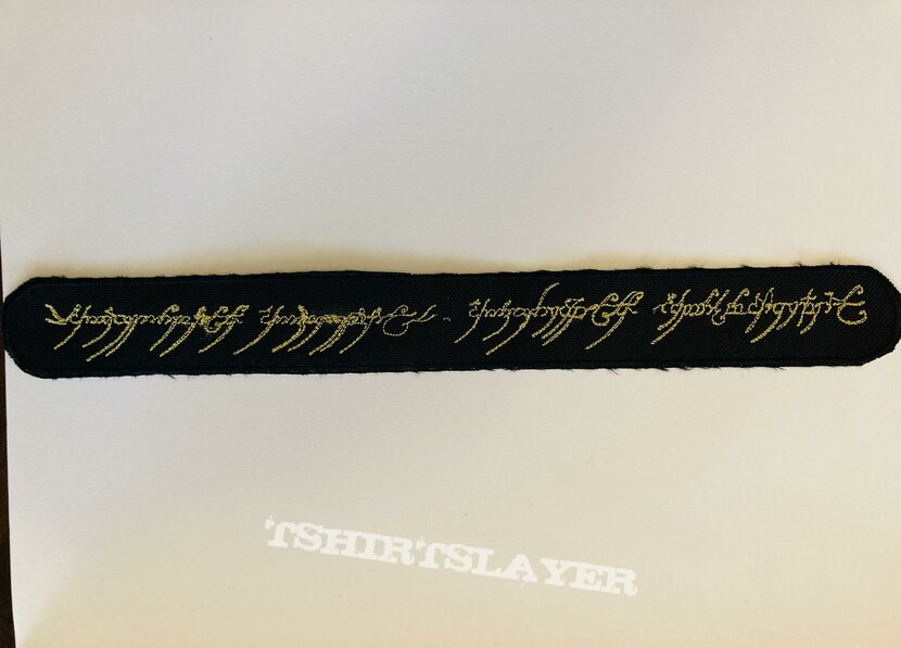 LEATHER BOOKMARK: THE ONE RING INSCRIPTION