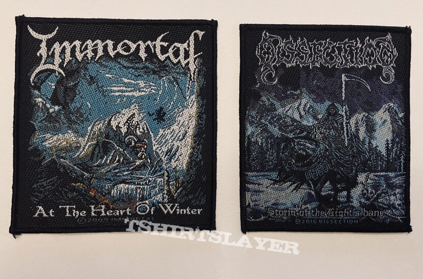 Immortal And Dissection patches At The Heart Of Winter/Storm of the Lights Bane 