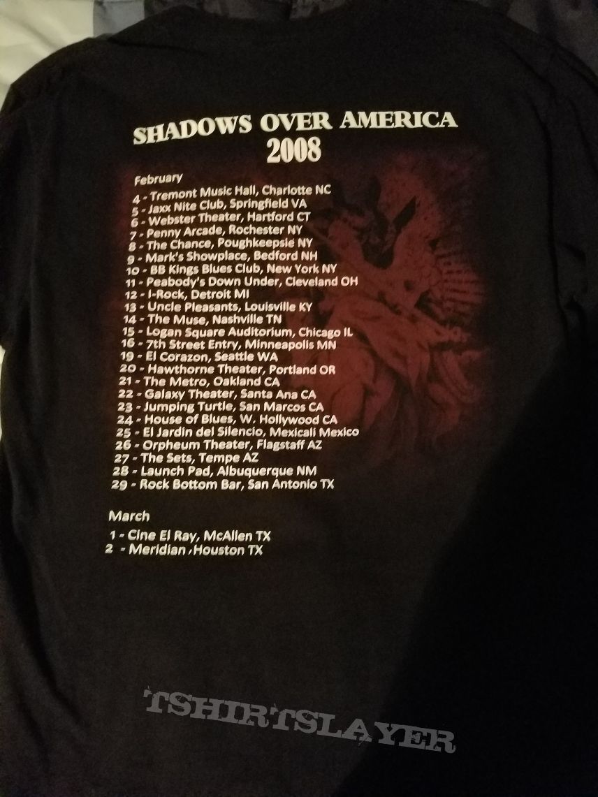 Immolation Shadows in the Light Tour Shirt 2008