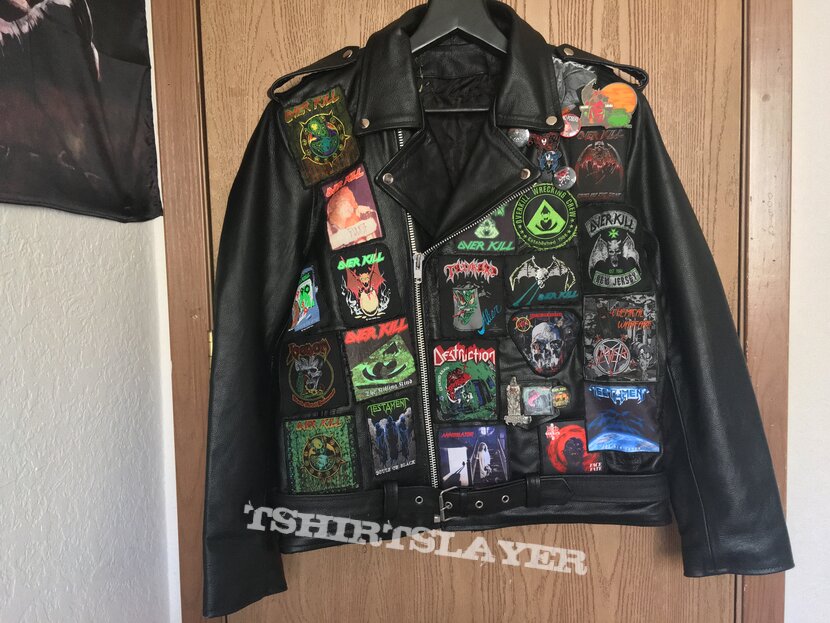 Overkill Horrorscope Leather Battle Jacket