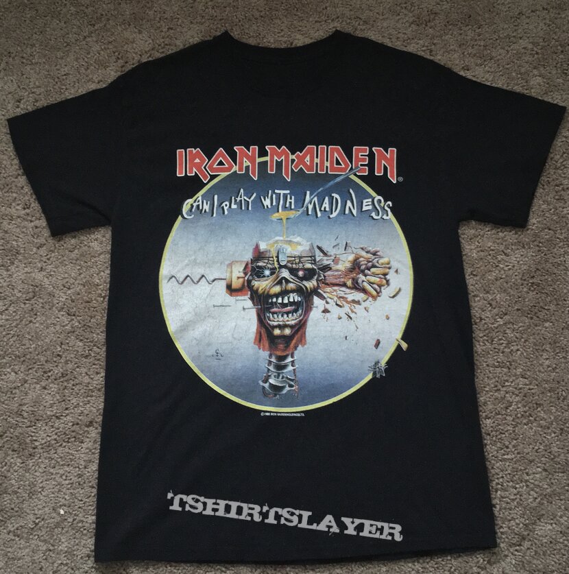 Iron Maiden Can I Play With Madness T-Shirt | TShirtSlayer TShirt and ...