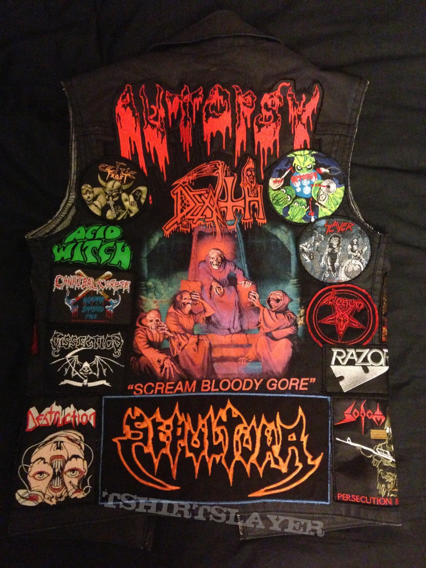 Death Denim Vest (UPDATE) | TShirtSlayer TShirt and BattleJacket Gallery