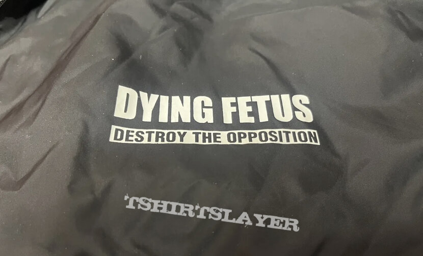 Dying fetus American killing machine destroy the opposition 2001 windbreaker jacket XL