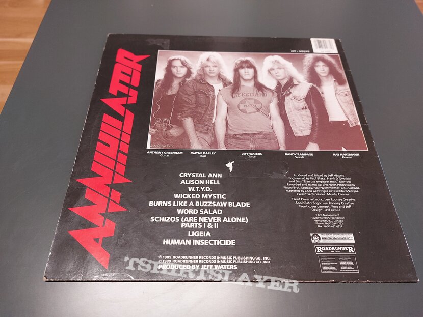 Annihilator Alice In Hell Vinilo Lp