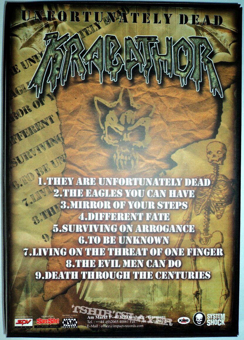 CD Krabathor - Unfortunately Dead  Ltd. Box 