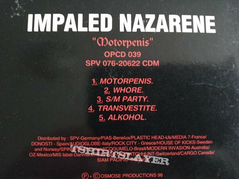 Impaled Nazarene – Motörpenis, CD, Single, Promo