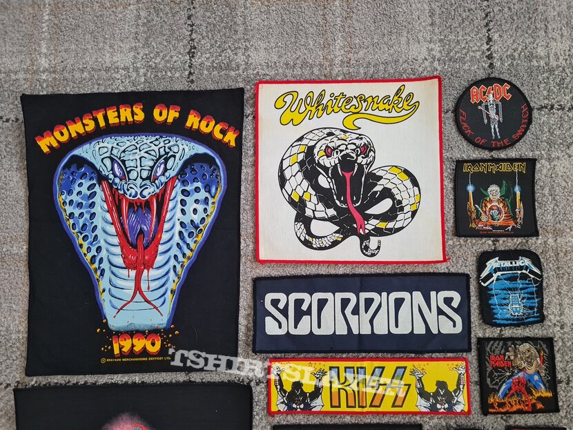 Vintage Patch Job Lot x20 Iron Maiden Motorhead Metallica Kiss Venom Megadeth and t