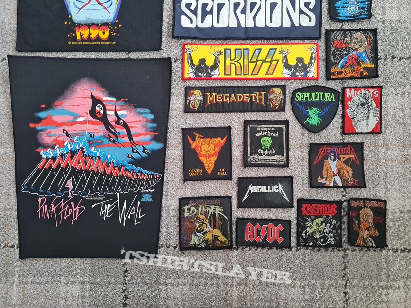 Vintage Patch Job Lot x20 Iron Maiden Motorhead Metallica Kiss Venom Megadeth and t