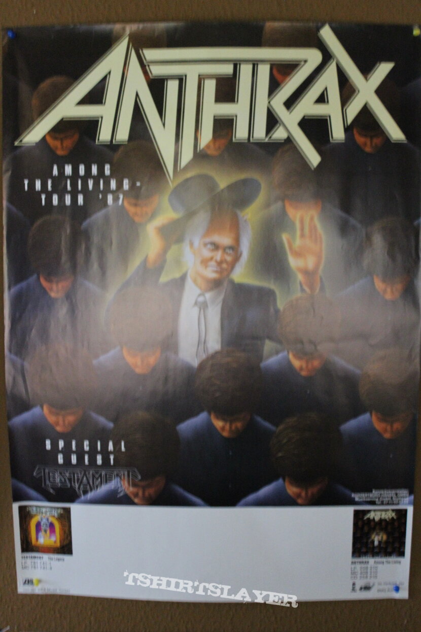 Anthrax Among The Living Tour Poster