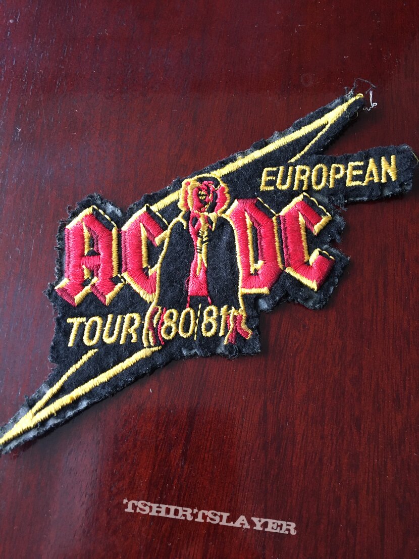 AC/DC patch euro tour 80/81