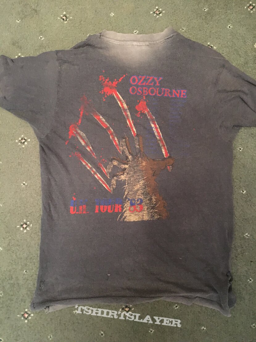 Ozzy Osbourne Bark At The Moon UK tour shirt