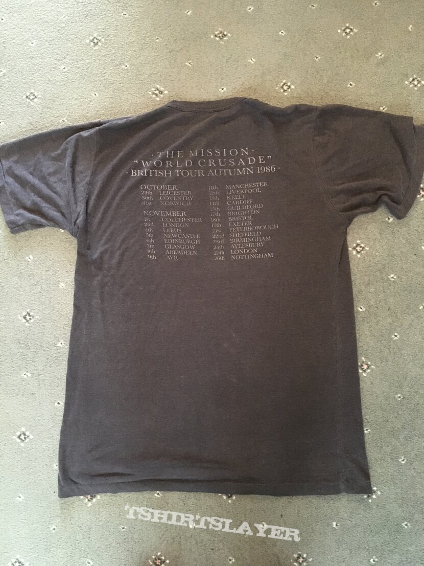 The Mission world crusade U.K. tour shirt 1986