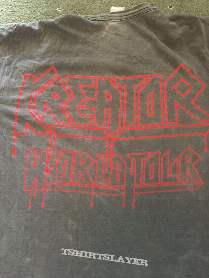 Kreator Terrible Certainty U.K. tour shirt 1987