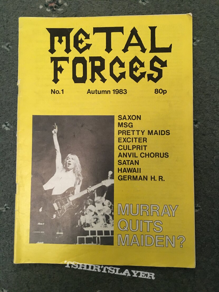 Iron Maiden Metal forces magazine issue 1 1983