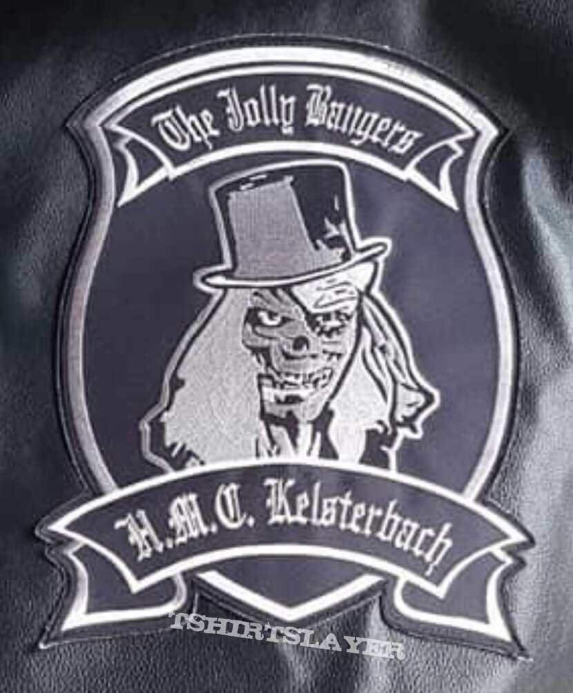 . The Jolly Bangers HMC back patch . The Jolly Bangers HMC back patch