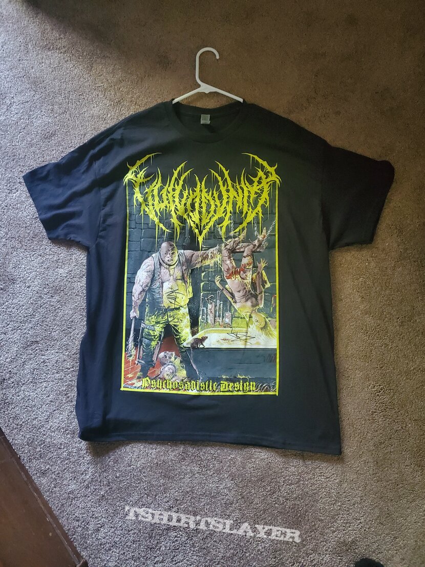 Vulvodynia Psychosadistic Design T-shirt (Signed)