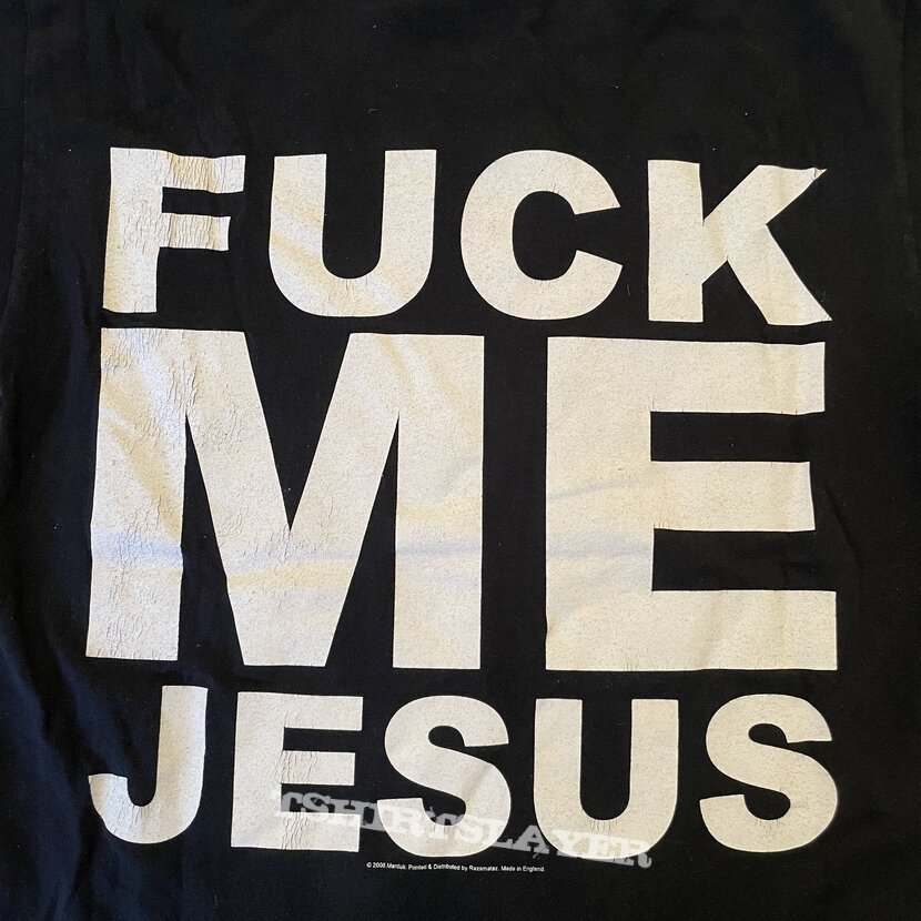 Marduk Fuck Me Jesus T-shirt from 2006, officail Licence Razamataz, made in England 