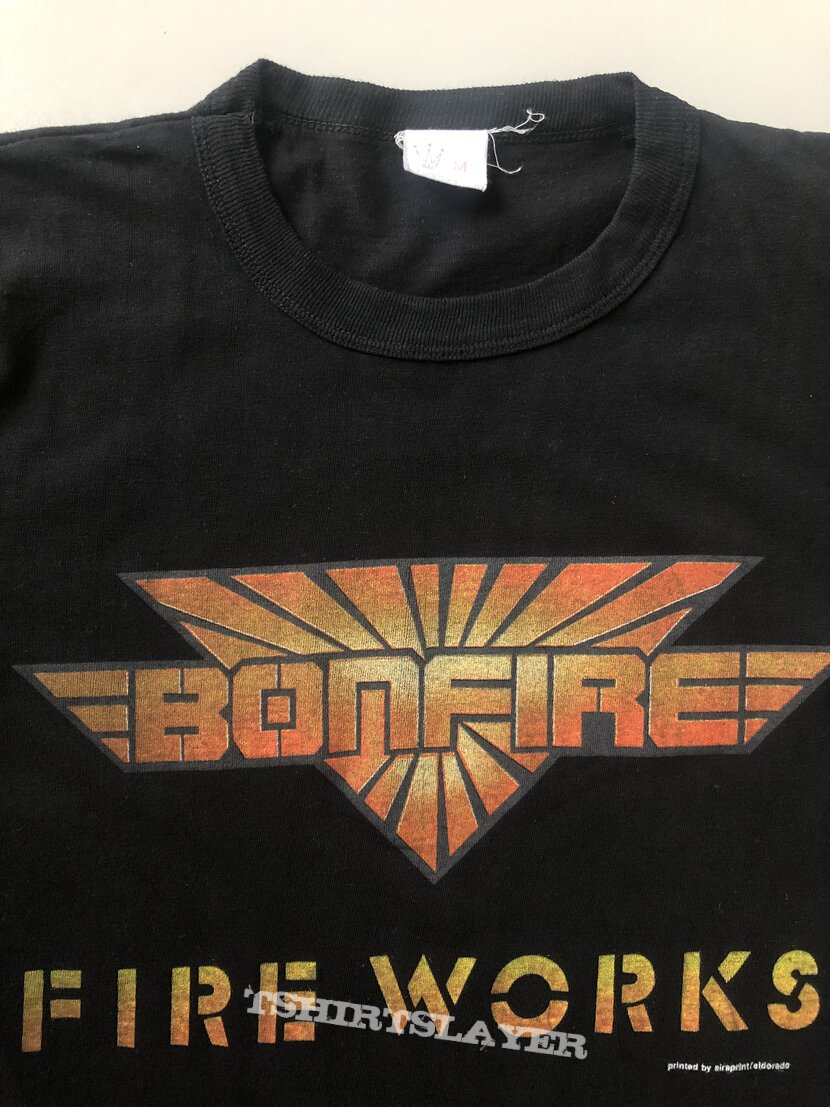 Bonfire Fire Works Tourshirt 1988