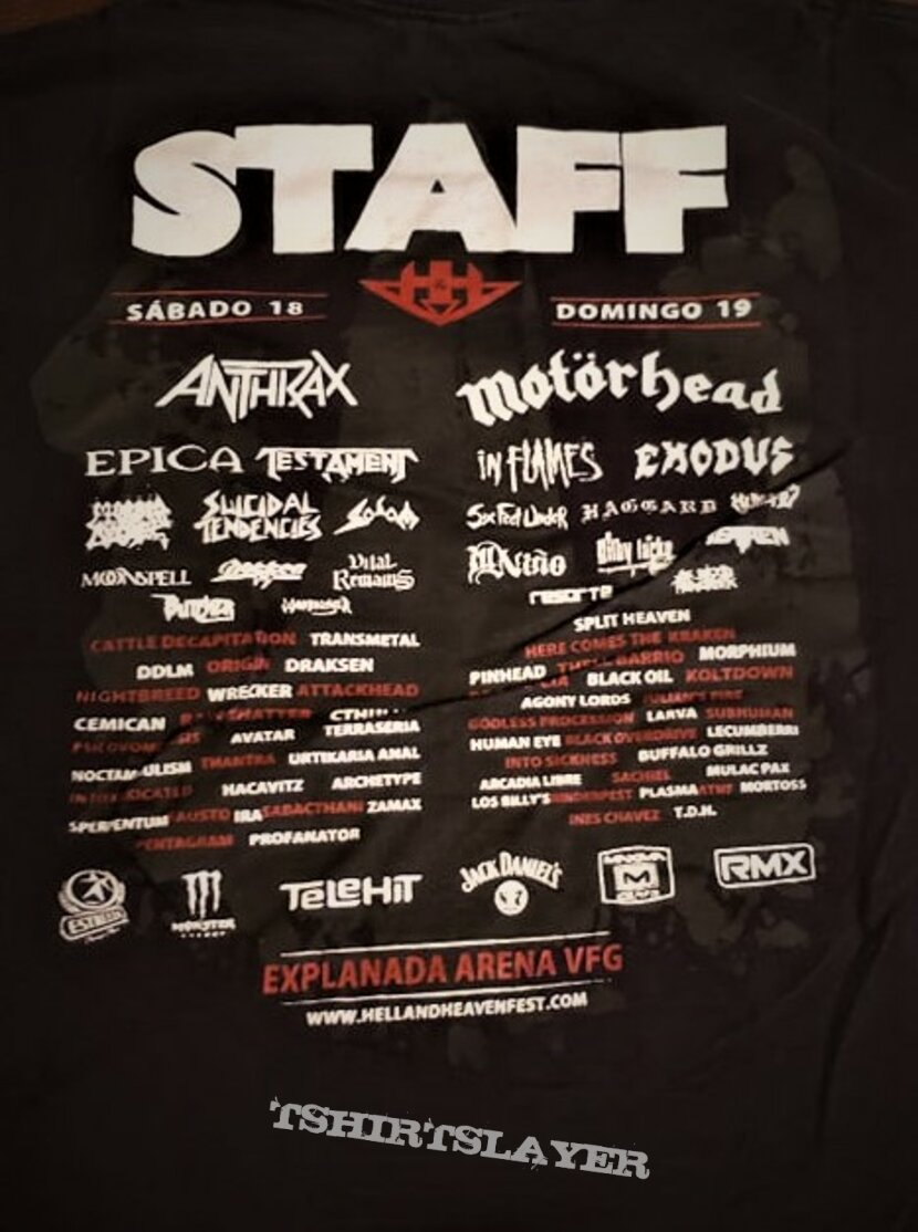 Motörhead HELL AND HEAVEN FEST 2013 (staff). short sleeve                             