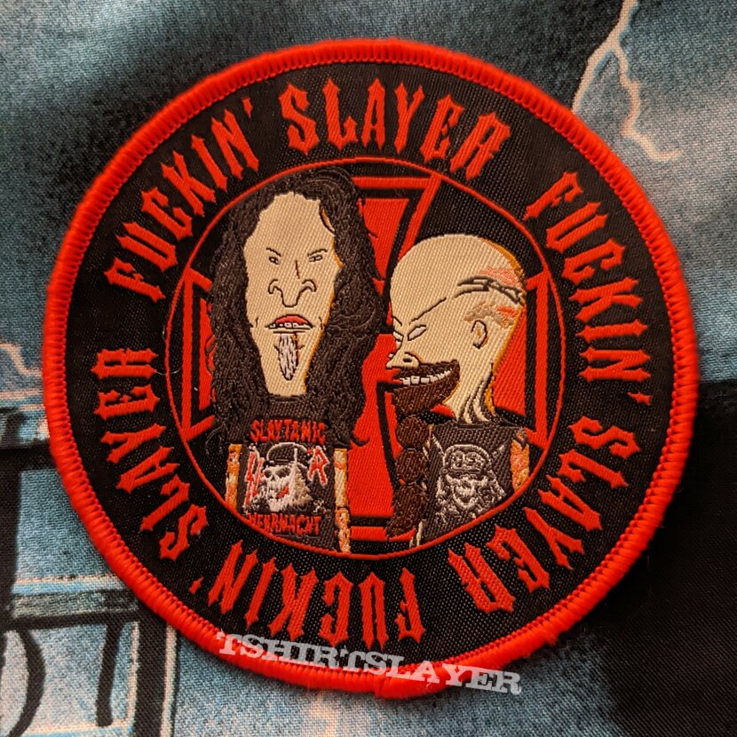 Beavis And Butt-Head Fuckin&#039; Slayer woven patch 