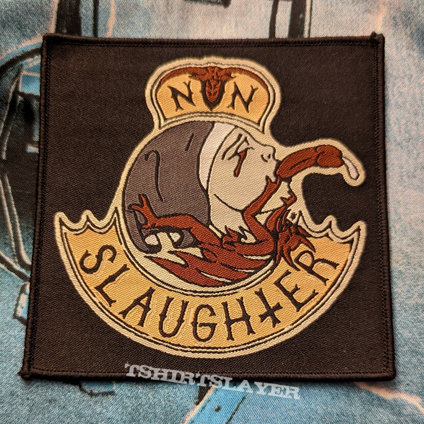 Nunslaughter woven patch 