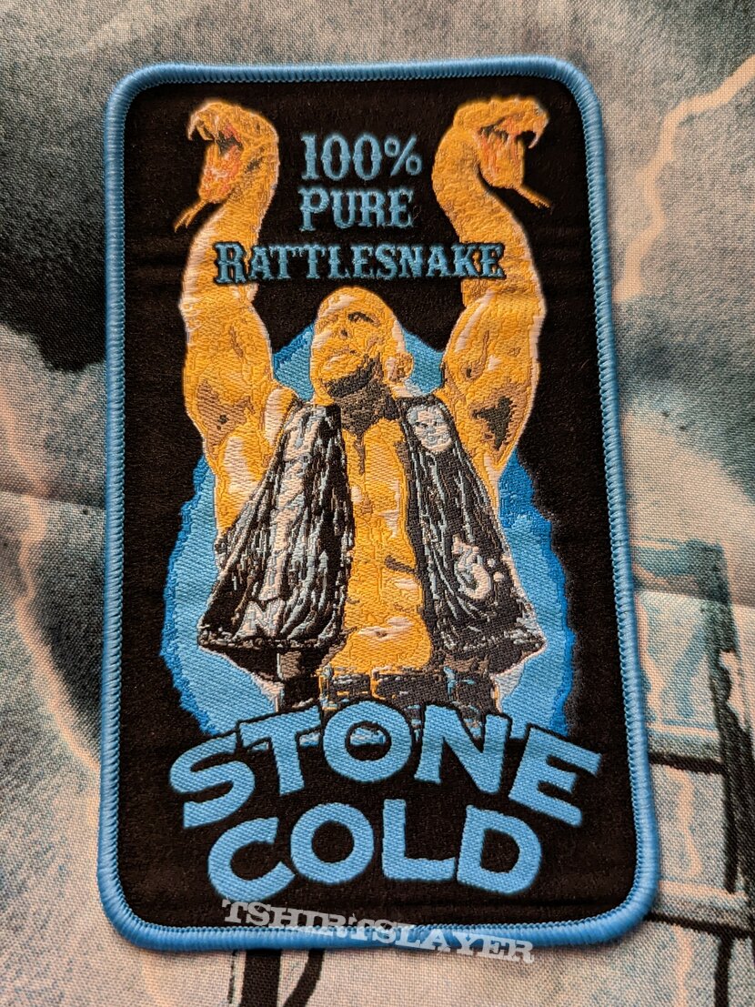 WWF WWE Stone Cold Steve Austin 100% Pure Rattlesnake woven patch 