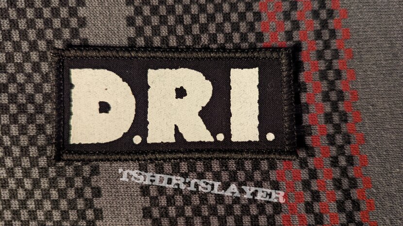 D.R.I. D. R. I. Dirty Rotten imbeciles mini printed logo patch