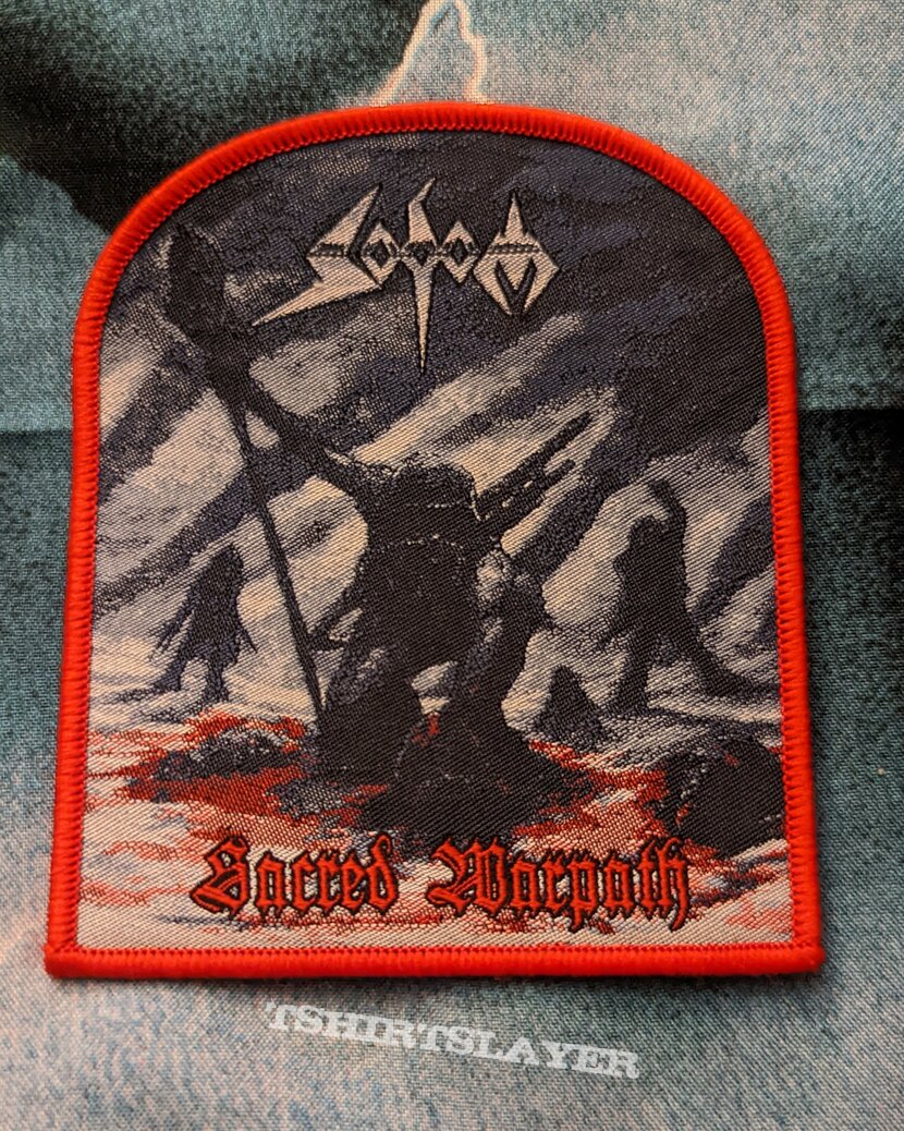 Sodom - Sacred Warpath woven patch 