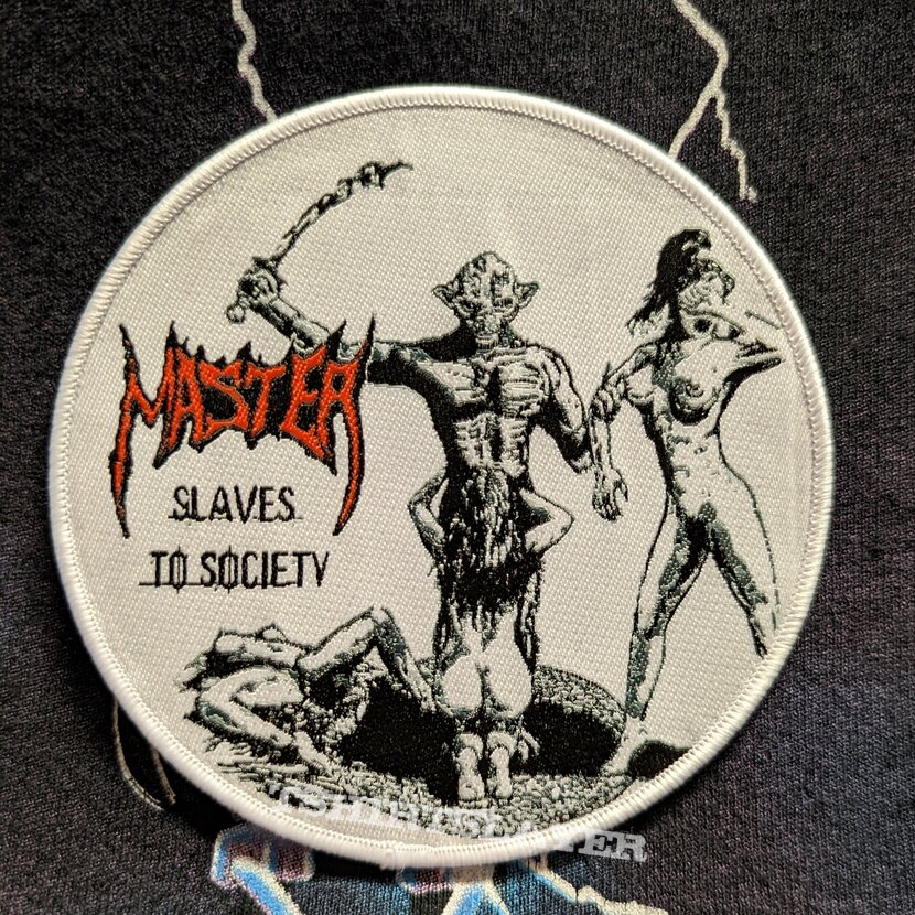 Master - Slaves To Society woven patch