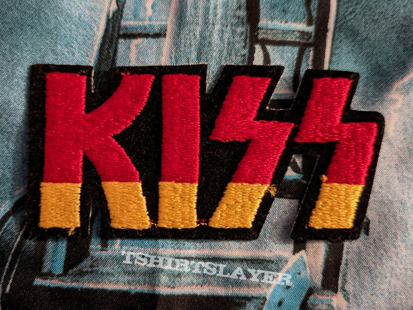 Kiss embroidered logo patch 