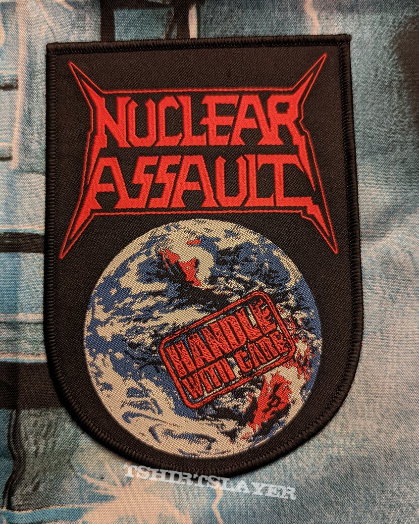 Nuclear Assault - Handle With Care woven patch 