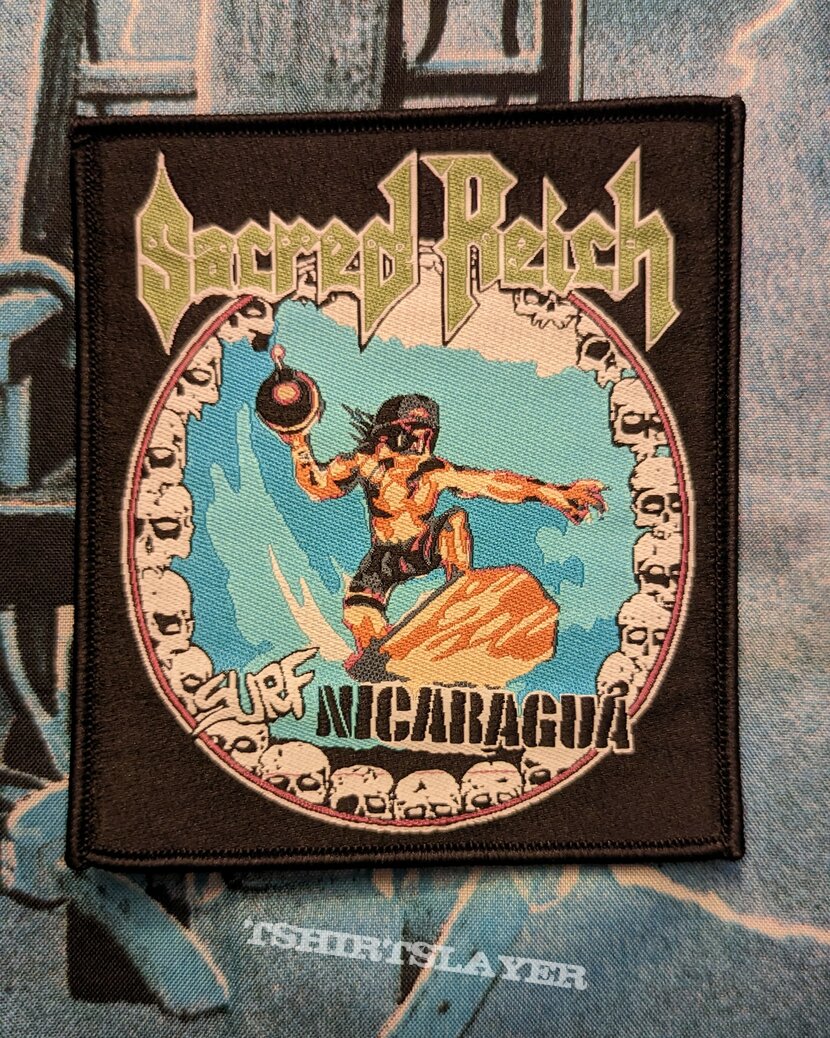 Sacred Reich - Surf Nicaragua woven patch 