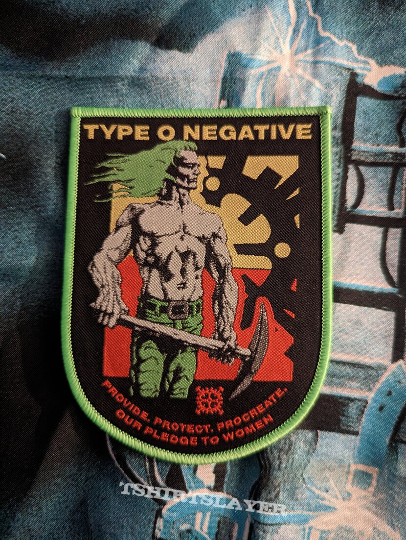 Type O Negative - Provide. Protect. Procreate. Our Pledge To Women woven patch 