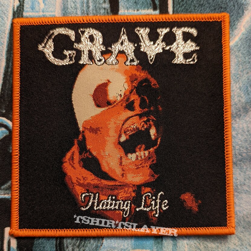 Grave - Hating Life woven patch Grave - Hating Life woven patch