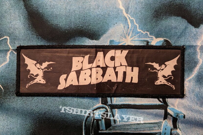 Black Sabbath printed strip patch