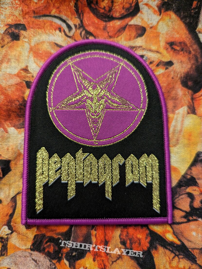 Pentagram woven patch