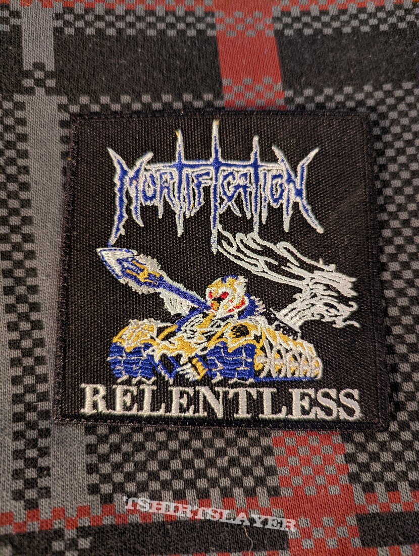 Mortification - Relentless embroidered patch
